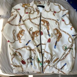 Rare tiger and chain bomber jacket GUCCI style